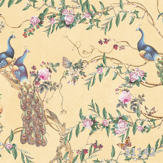 Paradise Peacocks beige