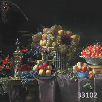 Фрукты на чёрном