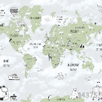 Карта мира - Чемоданы 3