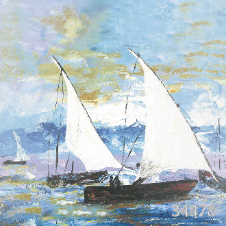 Парусник в море